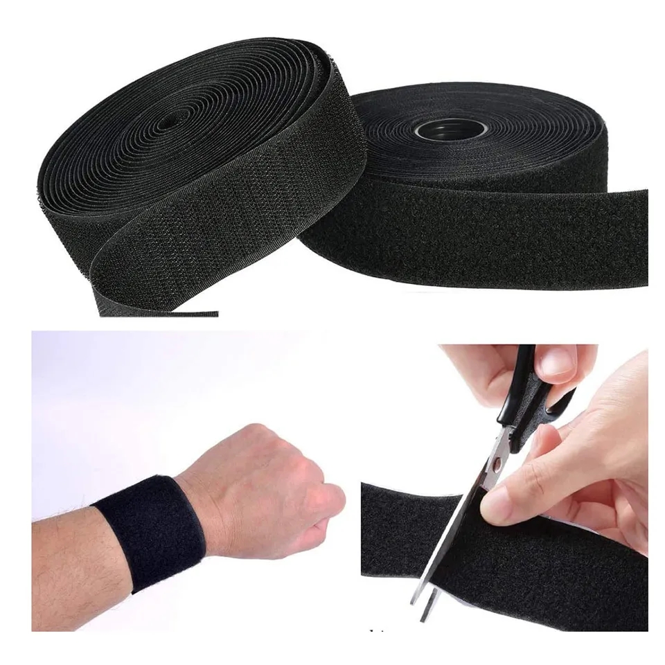 Velcro Magic Tape Black 1meter - Ibrahim Store