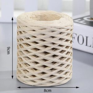 200meter Natural Raffia Straw Yarn also called Paper yarn