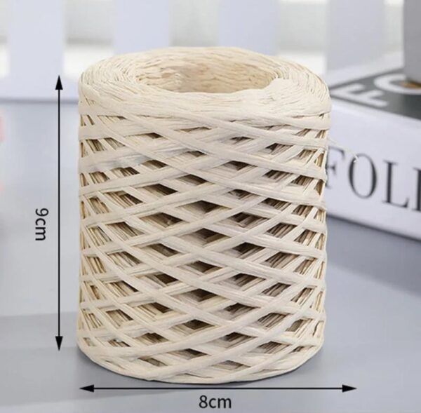 200meter Natural Raffia Straw Yarn also called Paper yarn