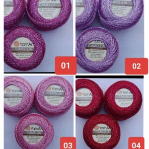 Camellia Bliss 20gm Metallic Thread Ball