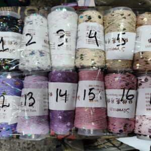 Sequence Yarn 100% pure cotton Sitara Thread Cone 50gm