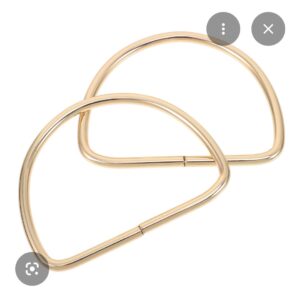 D shape Metal Golden Handle pair