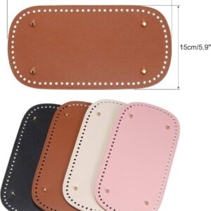 Largest PU Oval Bag Base 12"×6" Leather