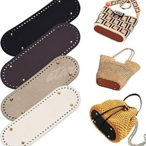 Oval Bag Base 12"×4" PU Leather