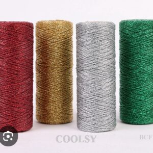Golden & Silver Metallic yarn (100meter)