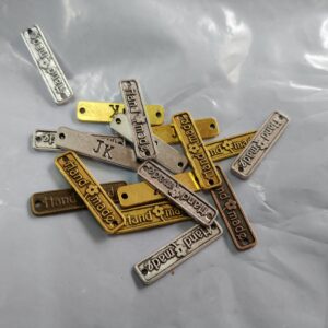 Metal Handmade Tags 10pcs