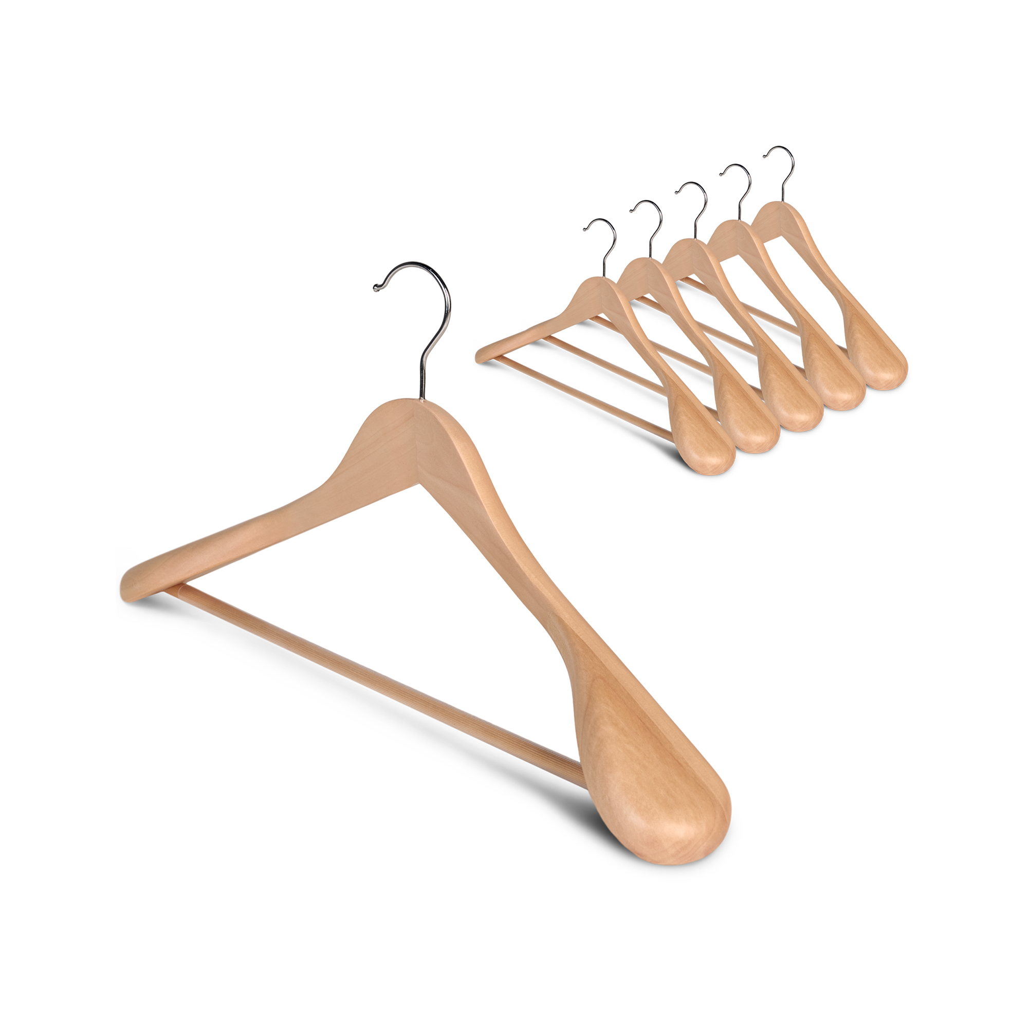 3pcs Wooden Coat Hanger - Image 3