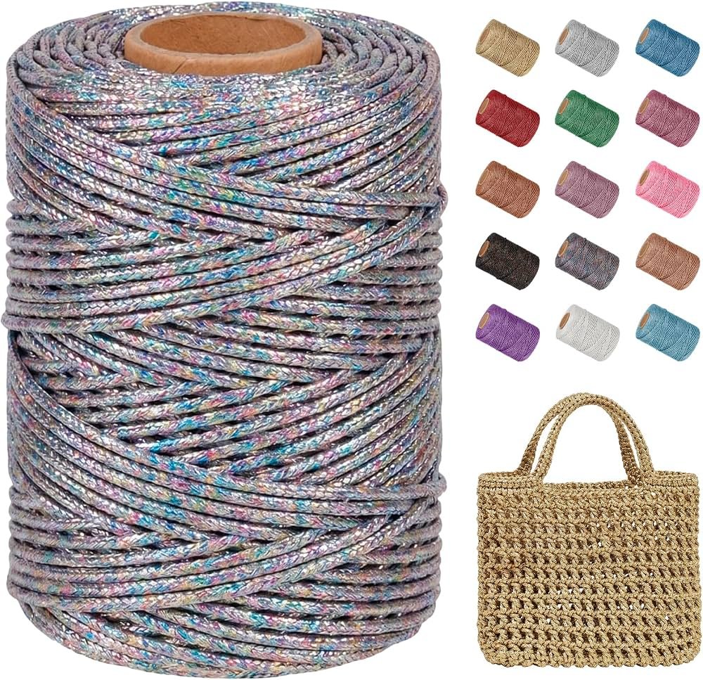 Multi Metallic 2mm cord 150gm