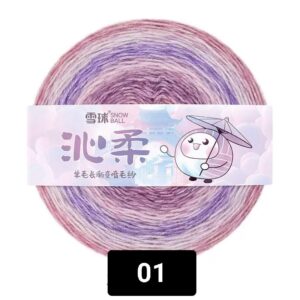 Cake yarn wool & cotton
